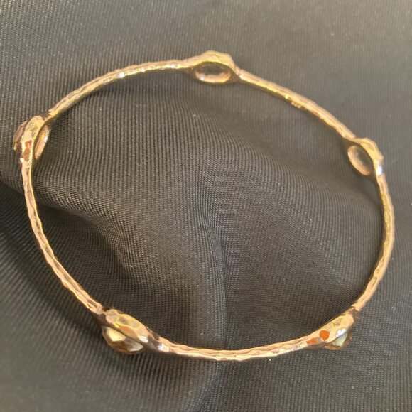 Ippolita Rose Quartz Five Stone Bangle Bracelet - Picture 4 of 5